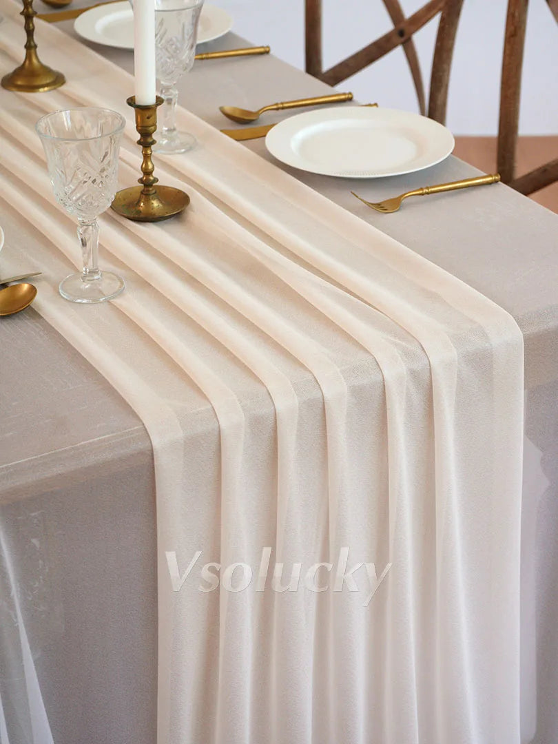 イベント・パーティ装飾 | エレガントなテーブルランナー