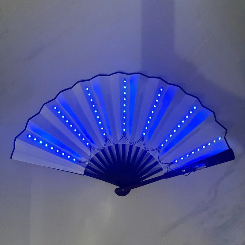 イベント・ハロウィングッズ|光る!LED扇子(電池式)