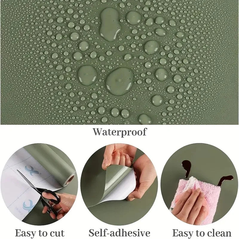 壁面装飾 インテリア用壁紙風カラーシート 40c幅 長さ1M/3M/5M 防水・防煙