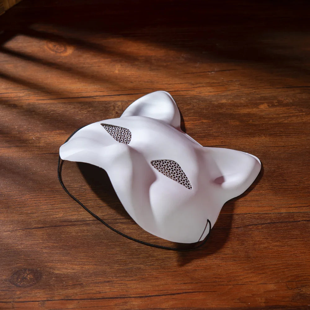 イベント装飾・ハロウィングッズ|ペイントにもぴったり!白猫型お面