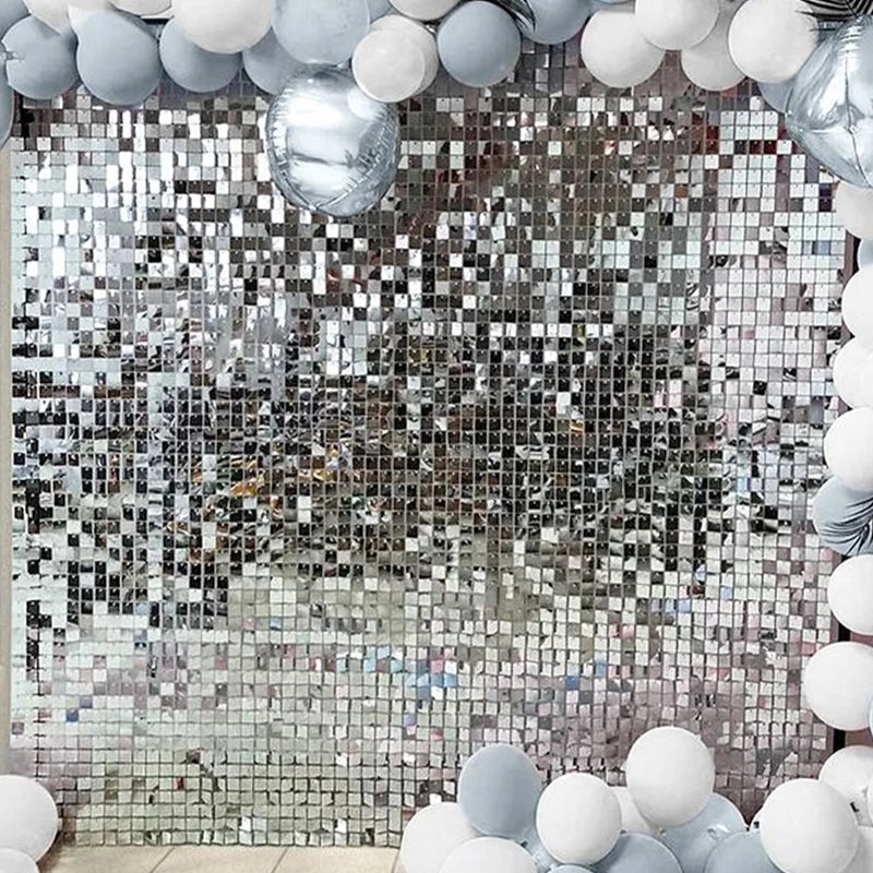 パーティー・インテリア装飾 キラキラ!カーテン ミラーボール風 光反射