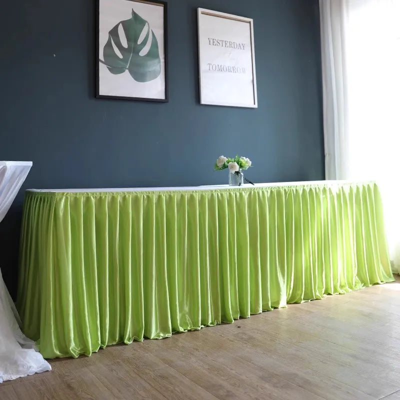 シワになりにくいポリエステルテーブルスカート