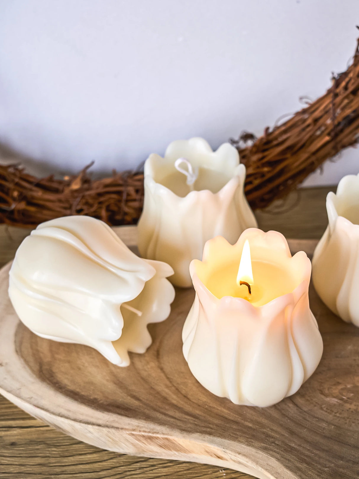 クラフト・DIY用|ハンドメイドキャンドル用 チューリップ型