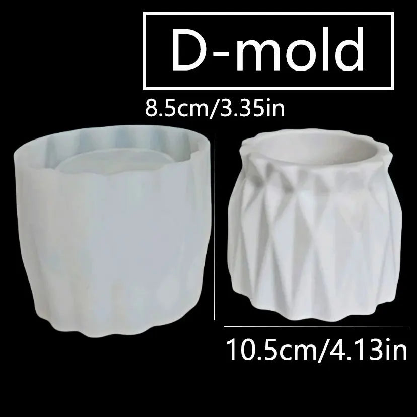 クラフト・DIY用|ハンドメイドキャンドル用 幾何学模様型 シリコン