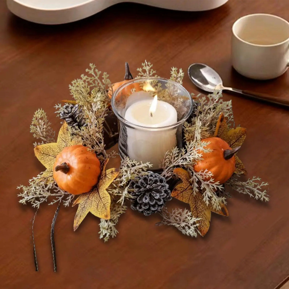 イベント・ハロウィングッズ|パンプキンキャンドルリース