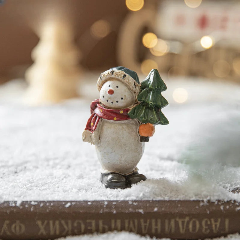 【クリスマスツリー用装飾】スノーマンオーナメント(塗装樹脂製)