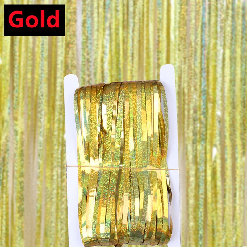 パーティー・インテリア用装飾 バックドロップカーテン キラキラ輝く