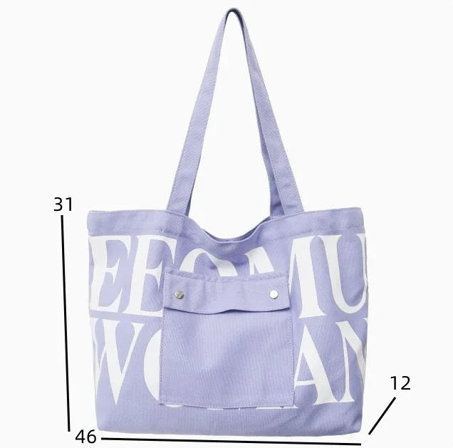 |イベント・ノベルティ用品 | 大容量キャンバスショルダーバッグ | W46×H31×D12㎝