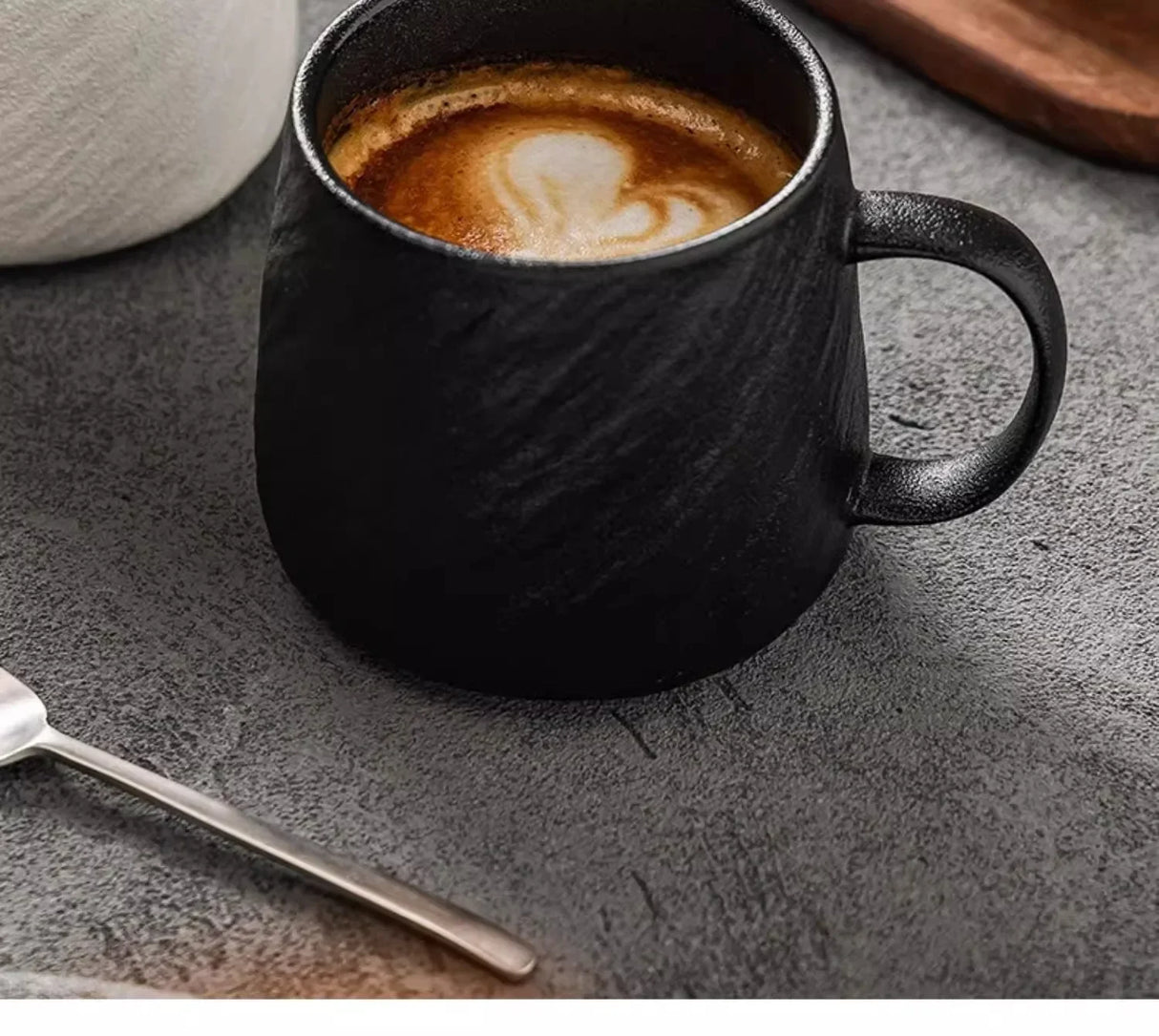 |イベント・ノベルティ用品 |電子レンジ対応セラミックマグカップ 黒白| 550ml