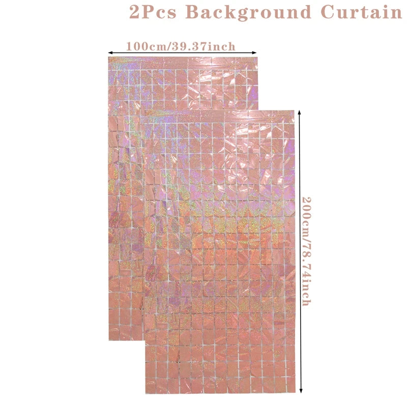 パーティー・インテリア装飾 キラキラ!カーテン ミラーボール風 光反射