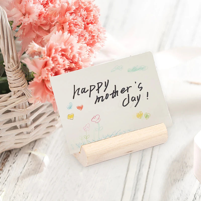 イベント・結婚式装飾|天然木製カードホルダー5/10個セット