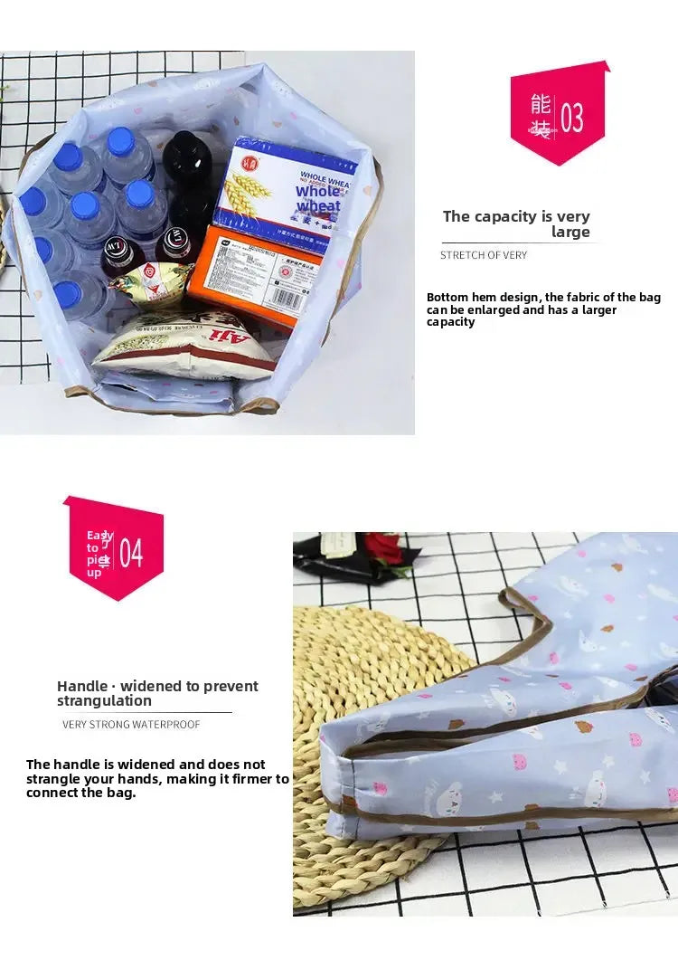 | ノベルティ用品 | かわいい厚手防水折りたたみエコバッグ