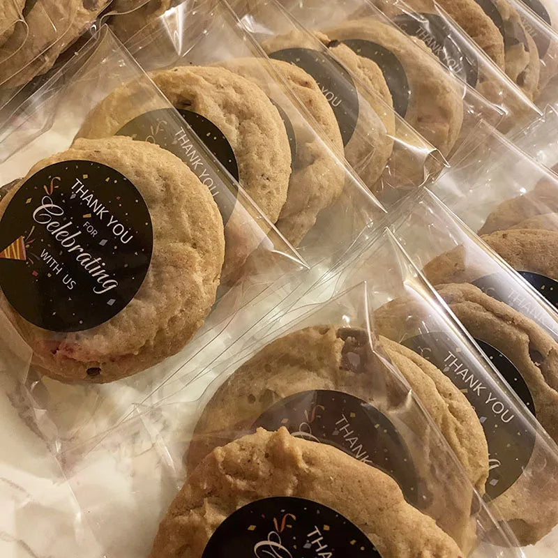 |イベント・ノベルティ用品 | 水玉模様透明ギフト袋・シール100枚セット