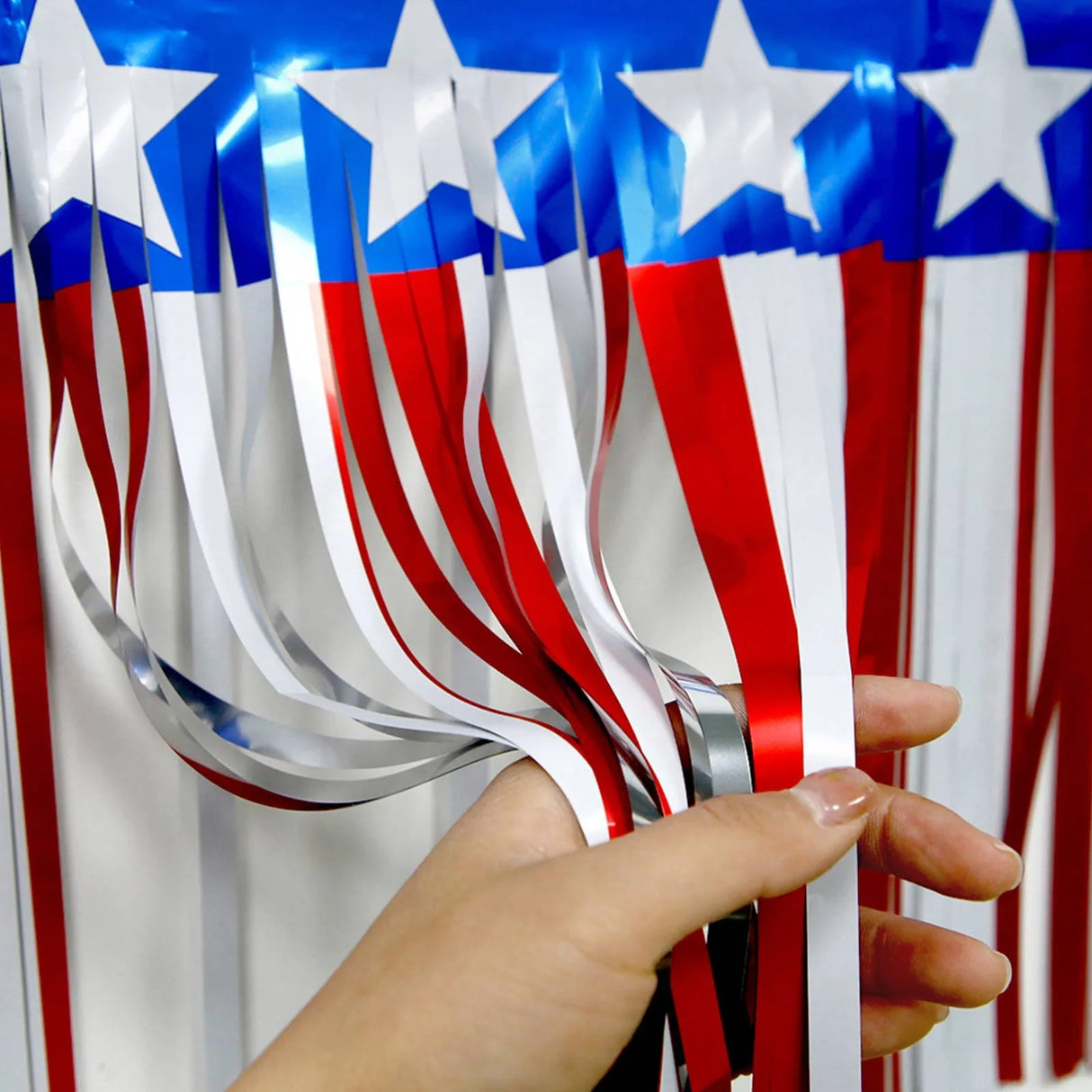 パーティー・インテリア装飾 星条旗風デザイン タッセルガーランド アメリカン