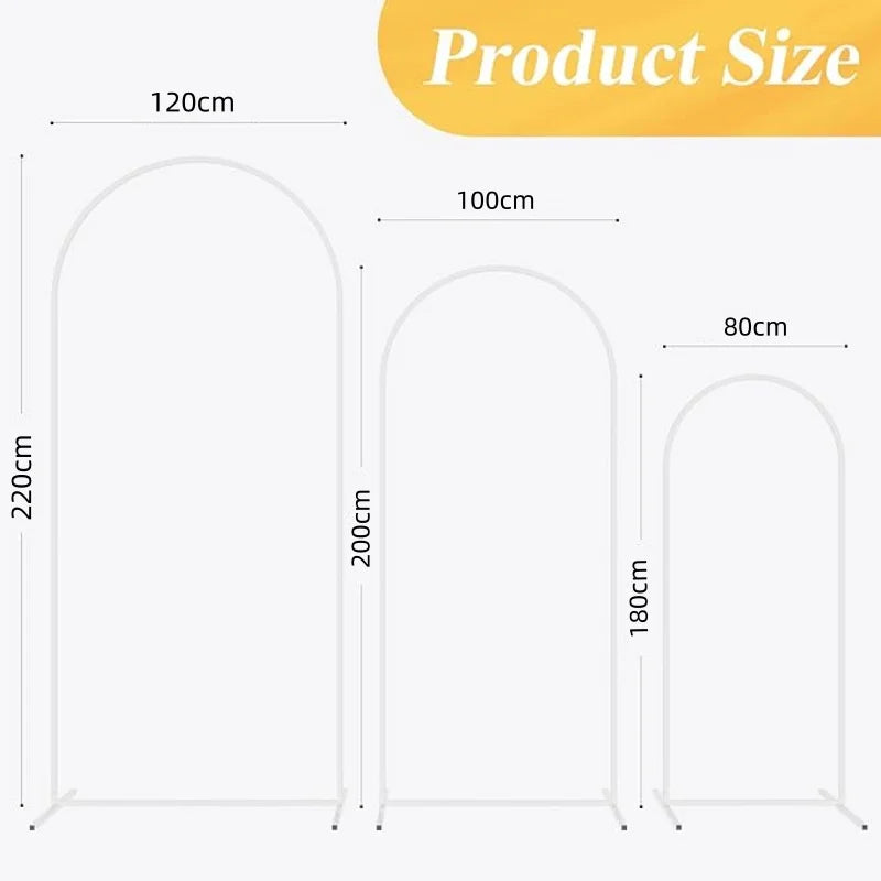 イベント・パーティー装飾 メタル製デコレーションフレーム 3サイズ展開 大中小