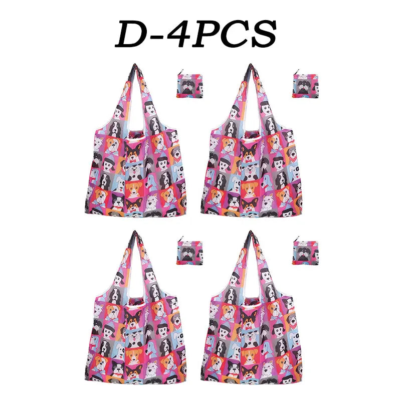 |ノベルティ用品 | 大容量・折りたたみ式プリントエコバッグ | 46×40c