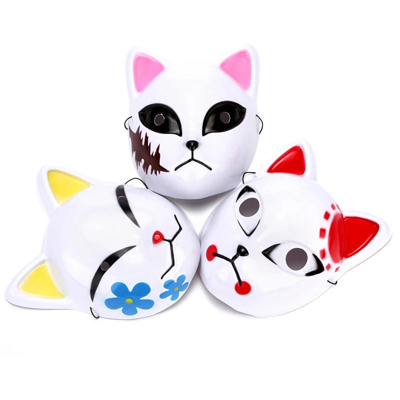 イベント・ハロウィングッズ|アニメ風手描きお面(狐・虎)