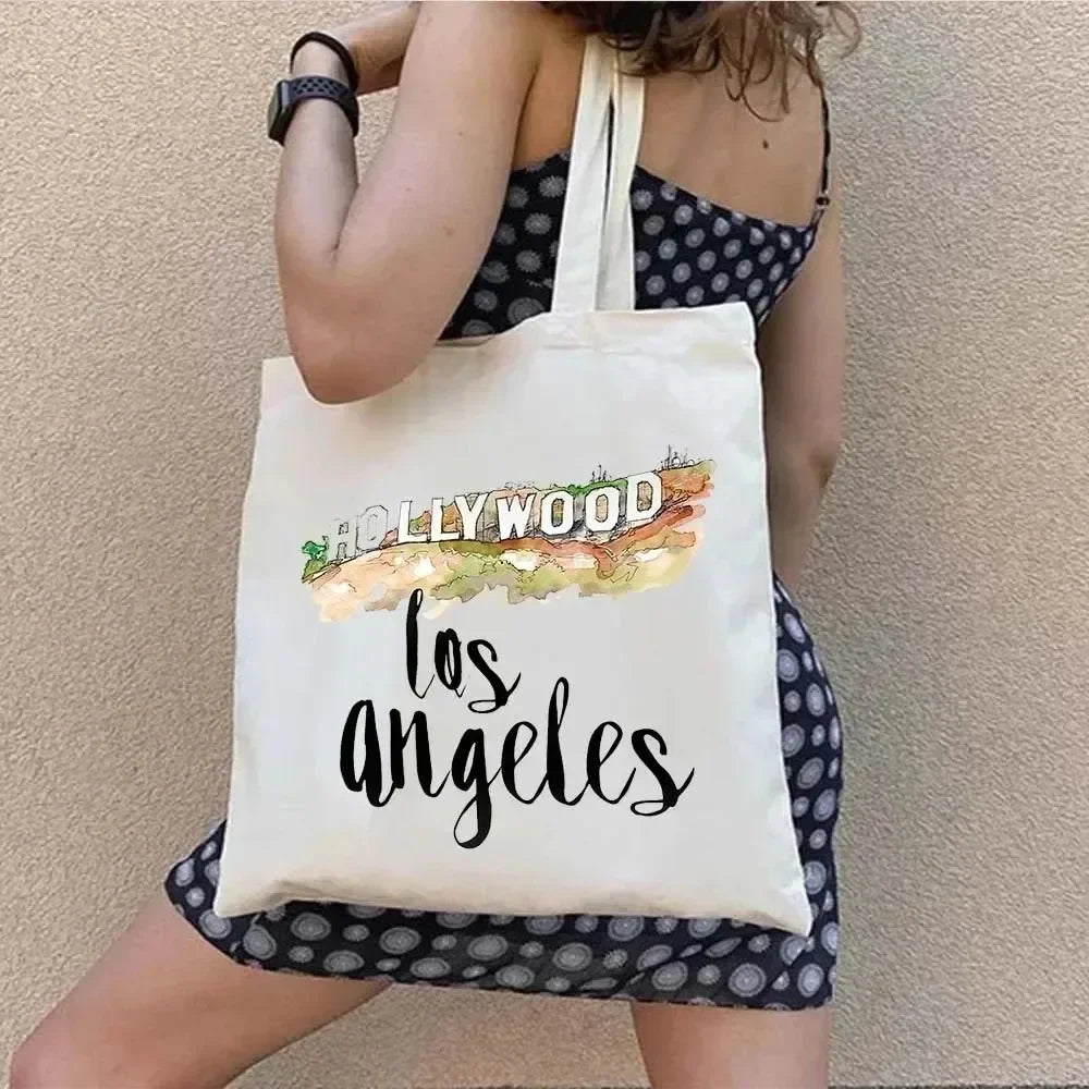 |ノベルティ用品 | パリ柄プリントトートバッグ | 34×38c