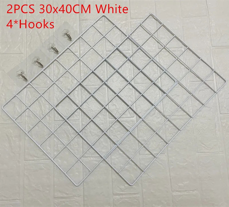 アイアンメッシュウォールラックネット什器