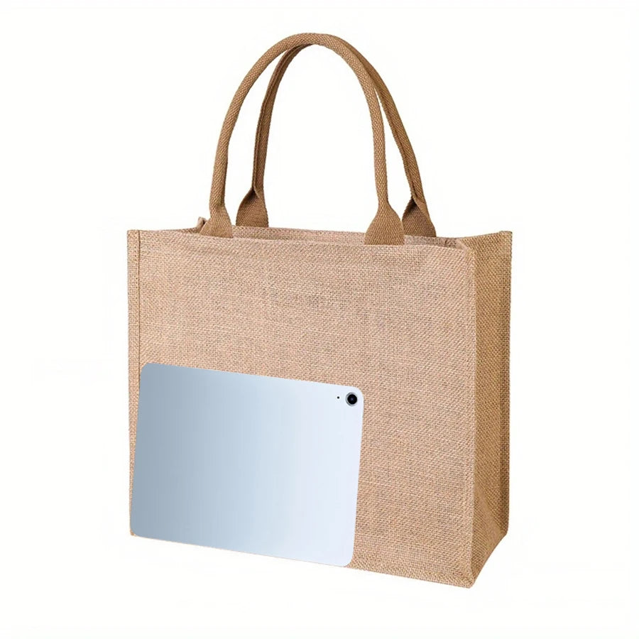 |ノベルティ用品 | 大容量リネンハンドバッグ