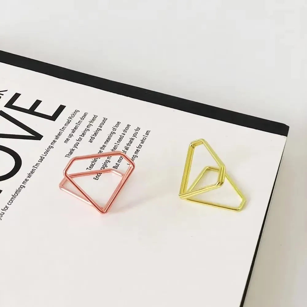 イベント・結婚式装飾|ダイヤ型メタルメモホルダー10個セット