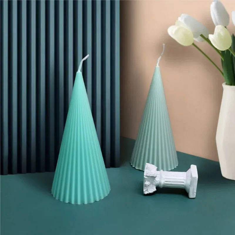 クラフト・DIY用|ハンドメイドキャンドル用 アロマキャンドルキット付き三角型