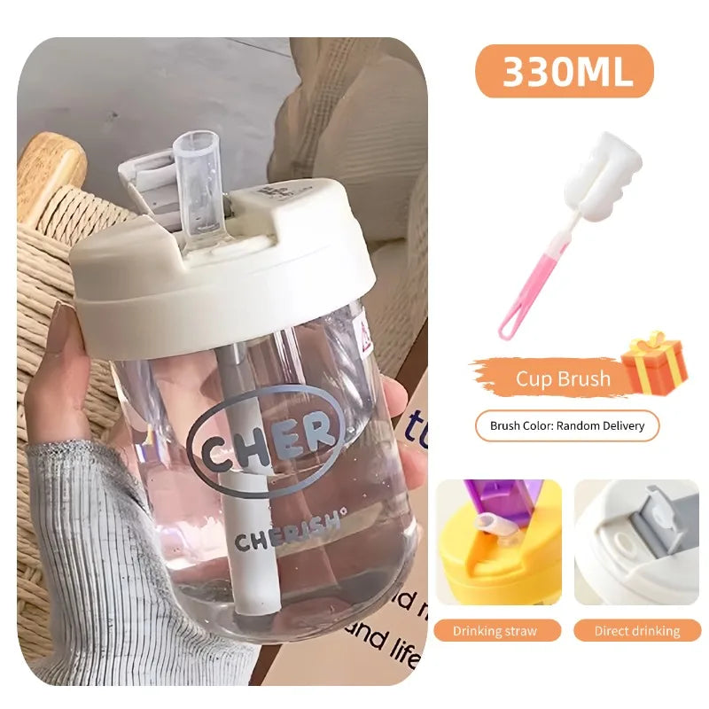 |イベント・ノベルティ用品 | かわいい子供用ストロー付きウォーターボトル |330ml