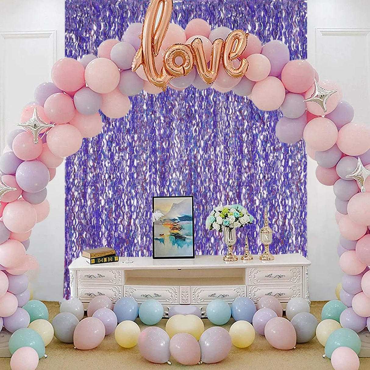 パーティー・インテリア用装飾 波形カーテン 壁面装飾 イベント用