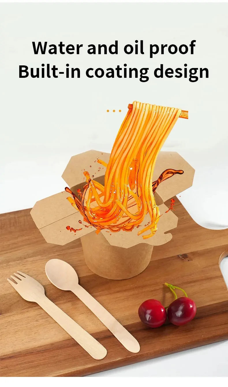 |イベント・ノベルティ用品 | 電子レンジ可 耐油クラフト紙フードBOX | 100/550/700ml