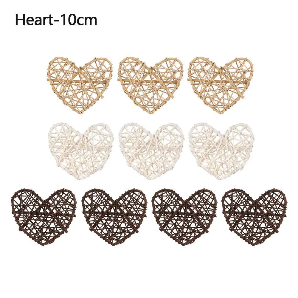 イベント・ハロウィングッズ|木製ラタンオーナメントセット10個入り