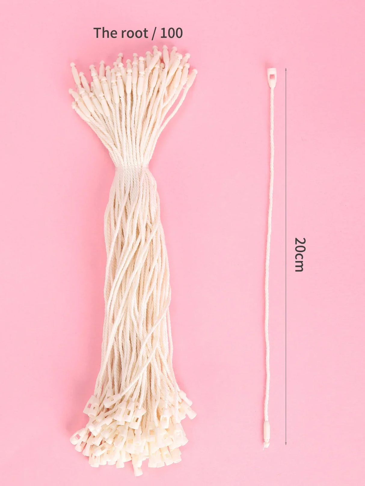 【装飾・手芸用】クリスマス装飾用 20cmポリエステル紐(100本セット)