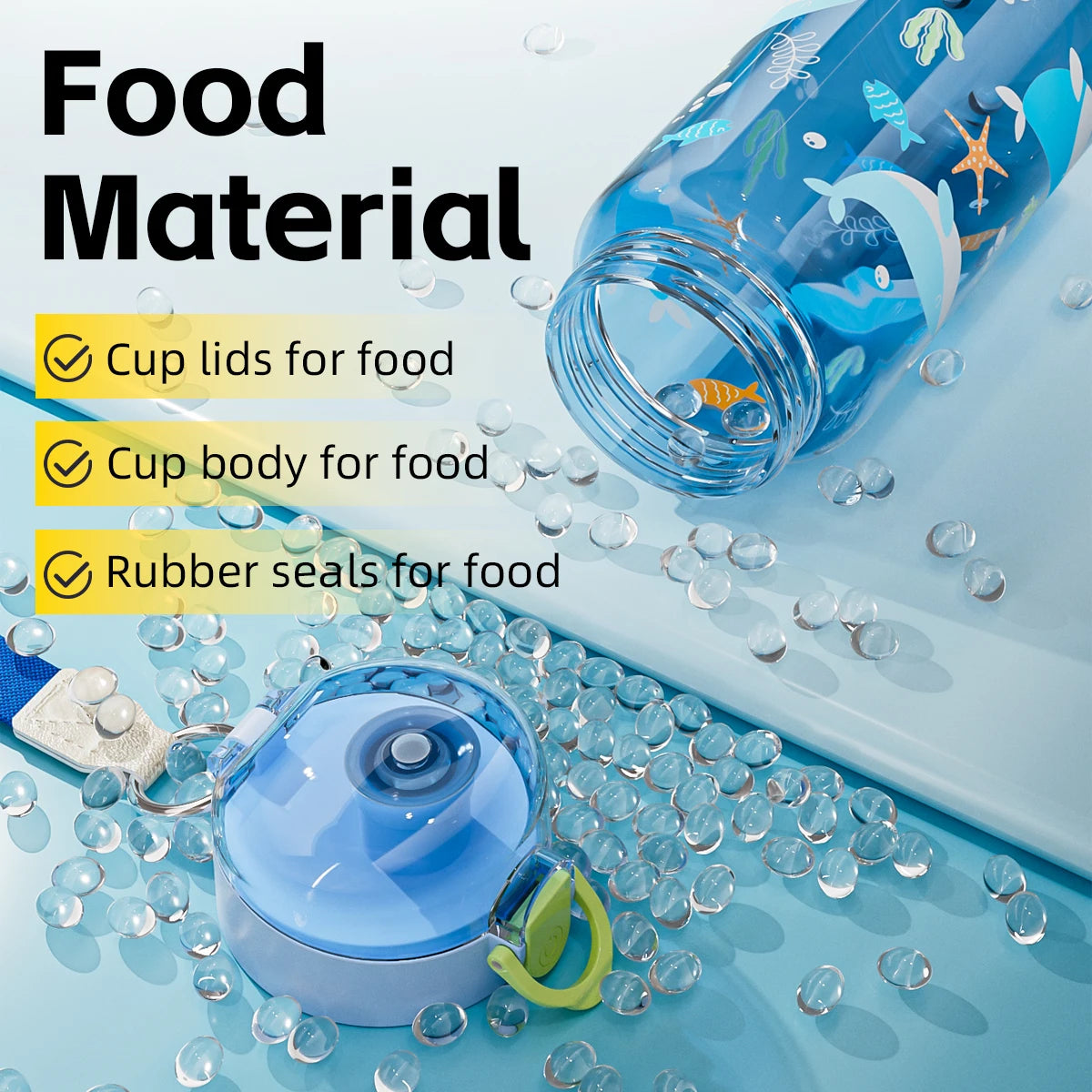 |イベント・ノベルティ用品 | 可愛いイラスト入りウォーターボトル | 550ml