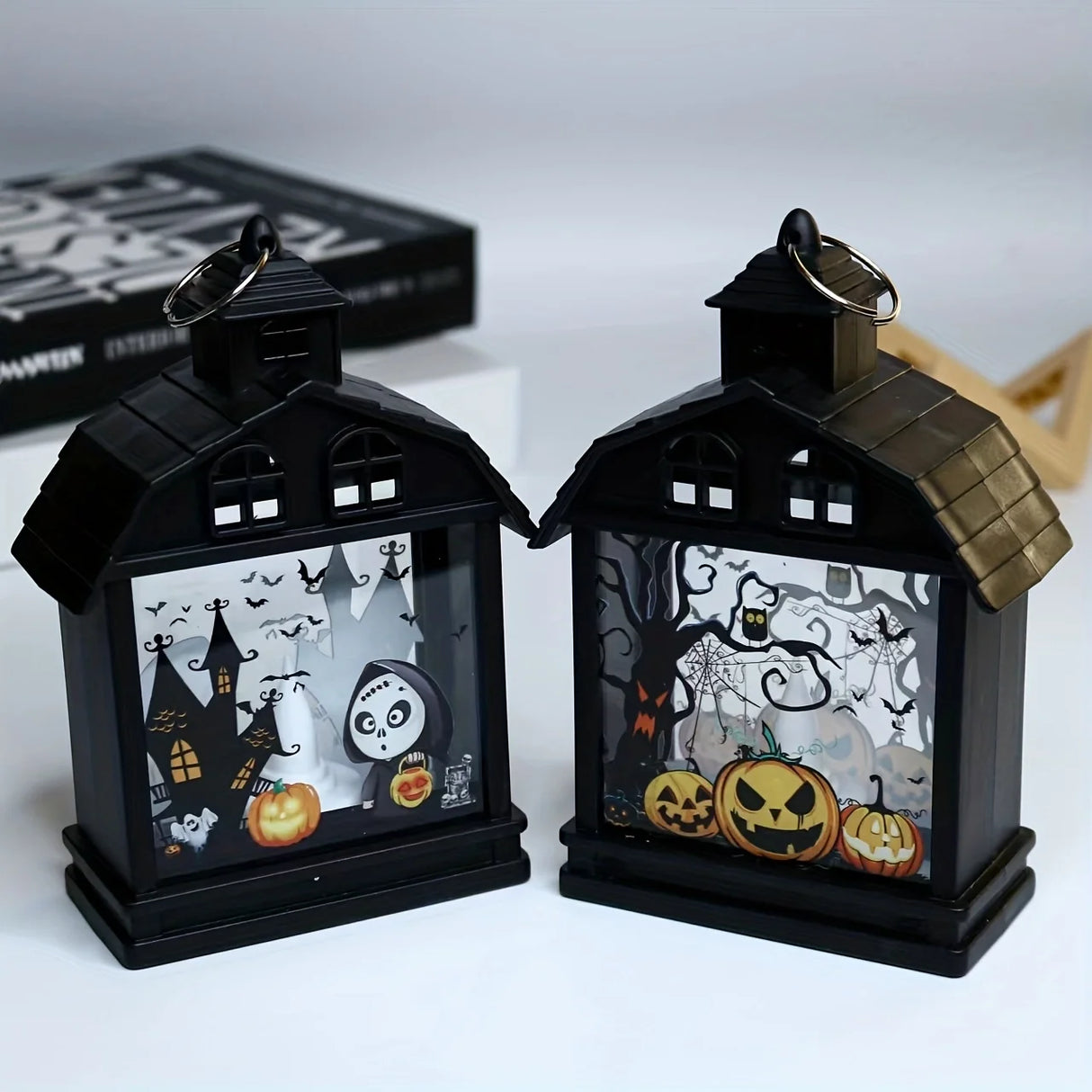 イベント・ハロウィングッズ|LEDキャンドルライト 吊り下げランタン