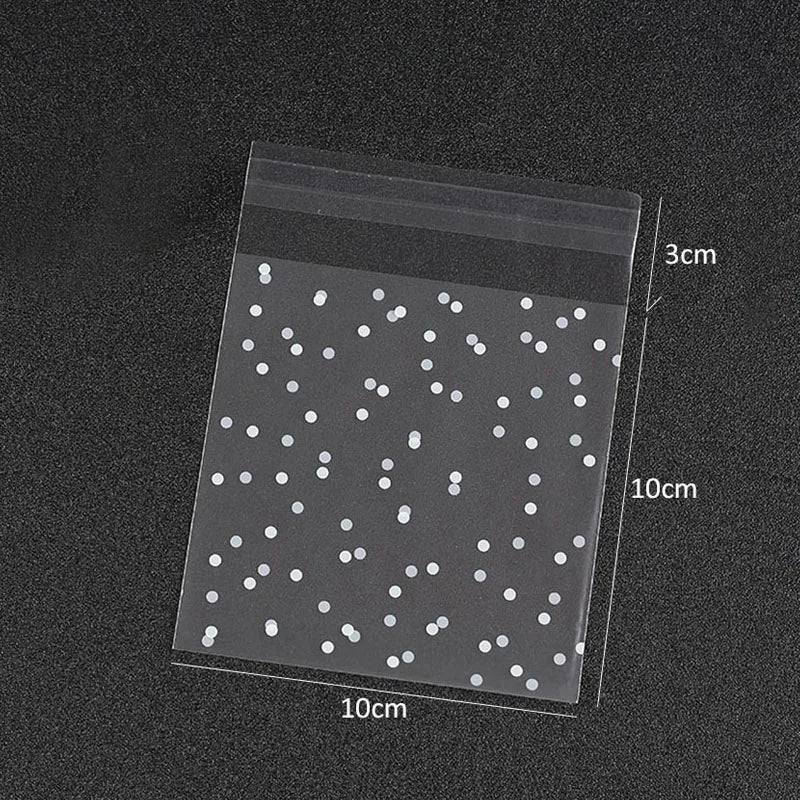 |イベント・ノベルティ用品 | 水玉模様透明ギフト袋・シール100枚セット