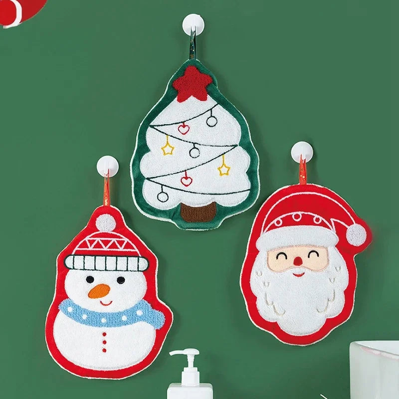 クリスマスグッズ・ ノベルティ用品|クリスマス柄 吸水ハンドタオル
