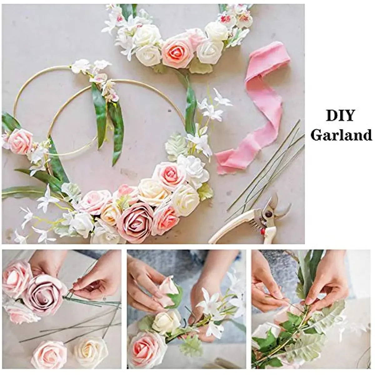 リース用クラフトリング(ゴールド/シルバー)