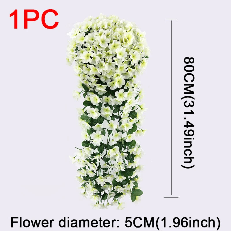 造花ハンギングローズ&アイビー壁掛け