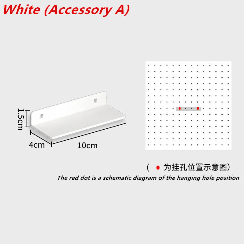 多機能メタルペグボード収納ラック