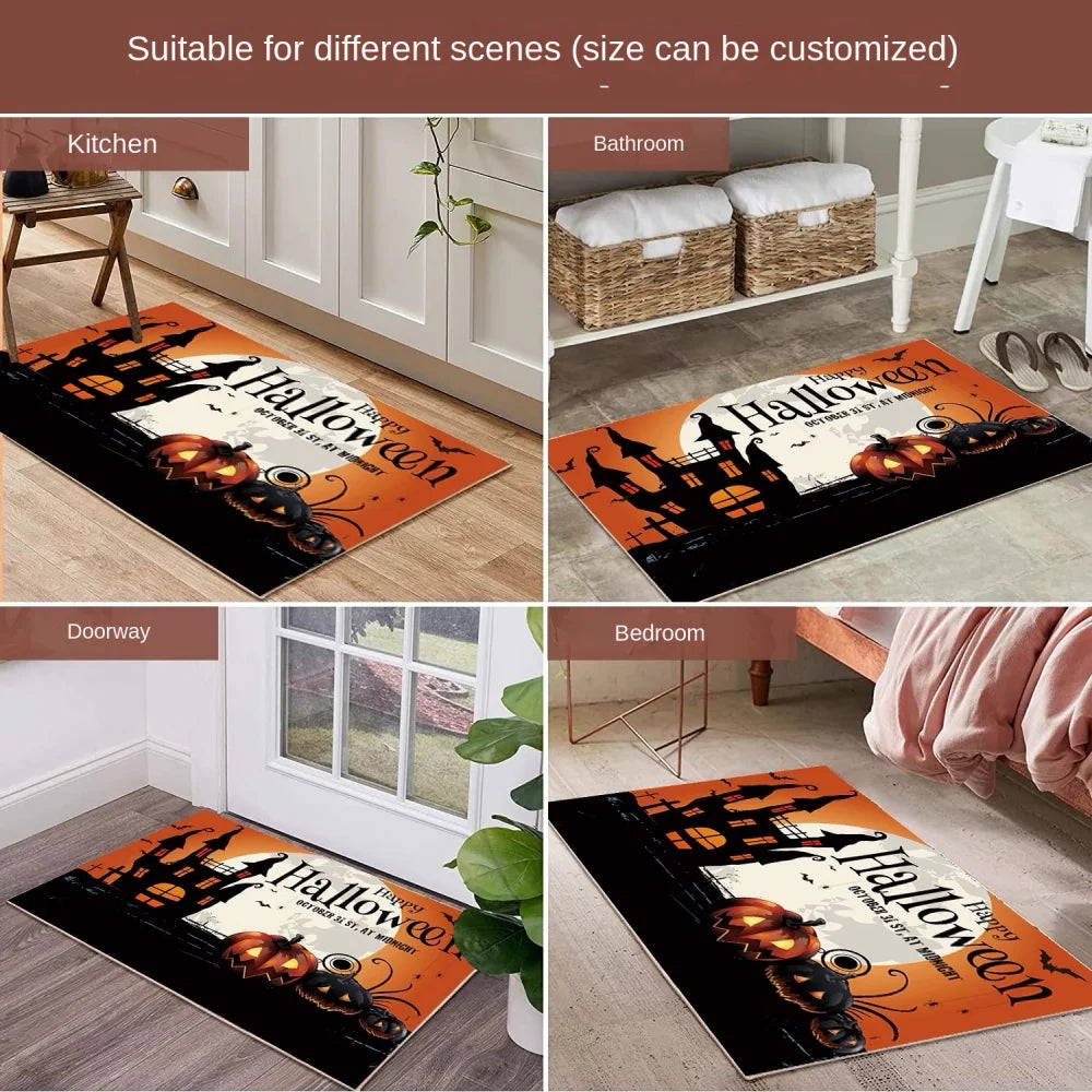 イベント・ハロウィングッズ|厚手吸水フロアマット 玄関用