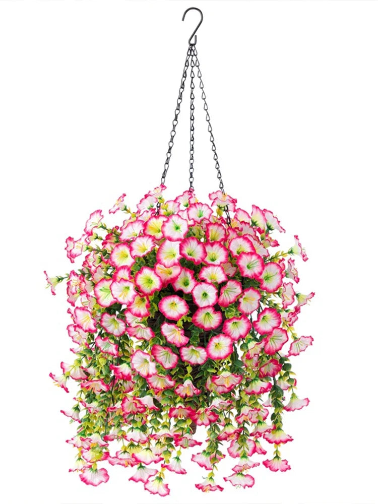 パーティー・ガーデン装飾|造花ペチュニア2本セット(45c)