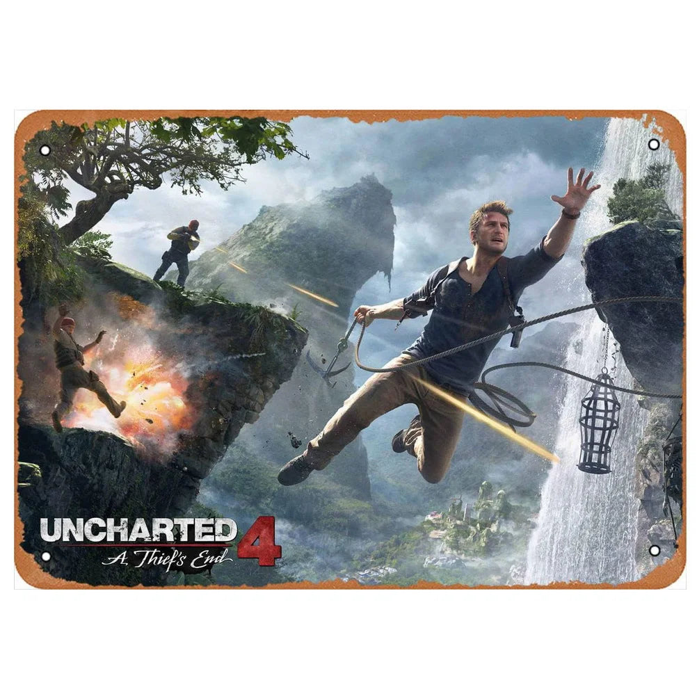 ヴィンテージ映画ブリキ看板 A