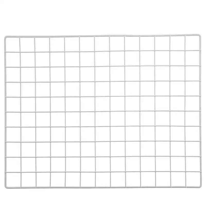 ホワイトアイアンウォールグリッドパネルラック