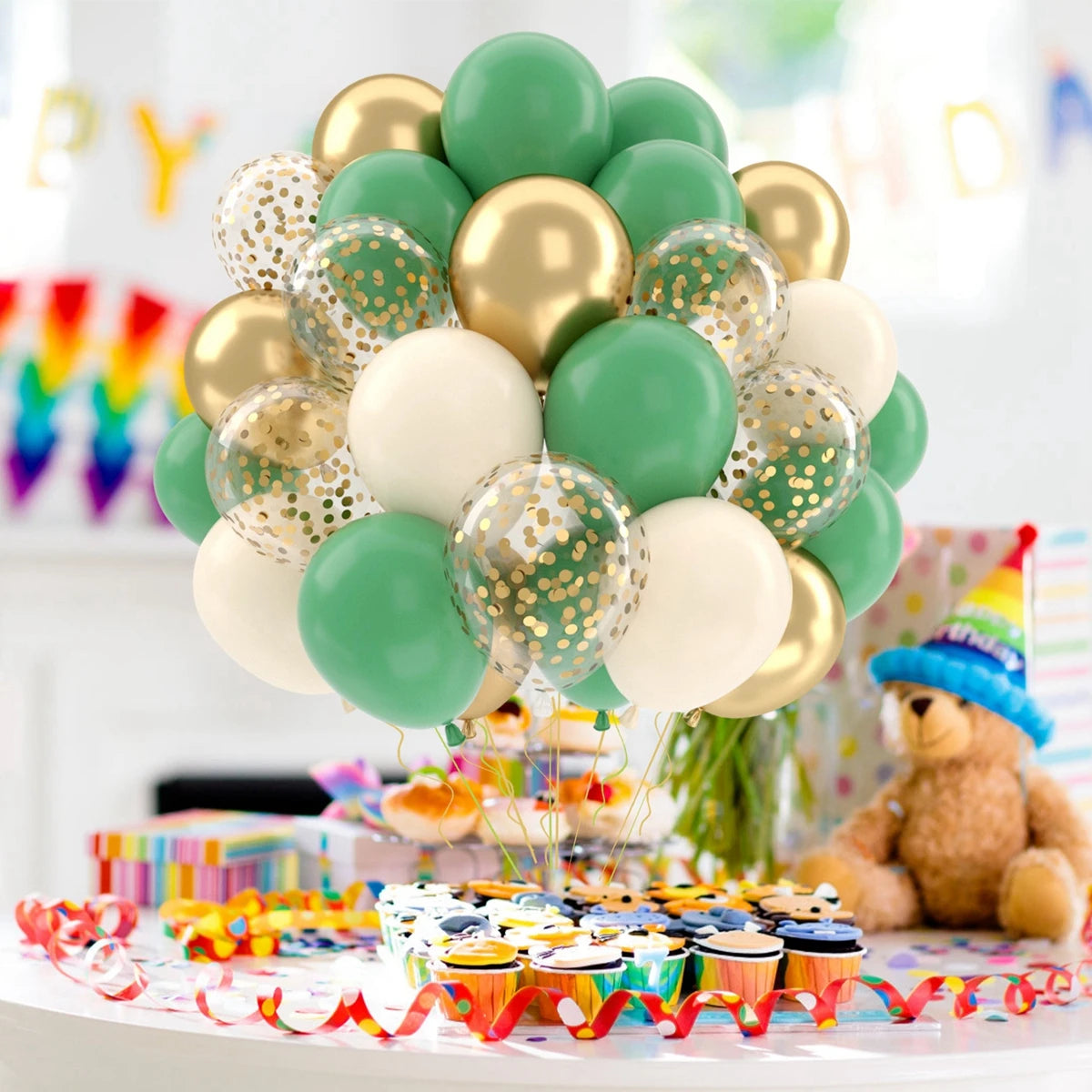 イベント・バルーン装飾 |メタリックカラーミックスバルーンセット