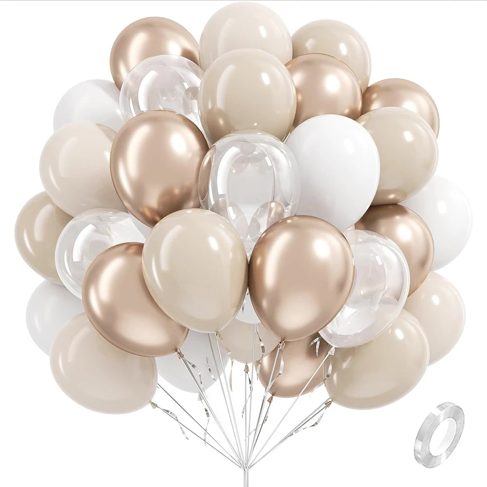 イベント・バルーン装飾 |シャンパンゴールドバルーンセット | 30個