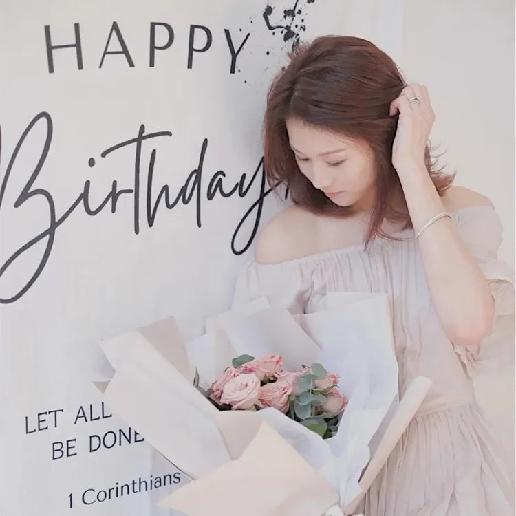 パーティー装飾 布製バースデー用 壁面バナー 誕生日会用