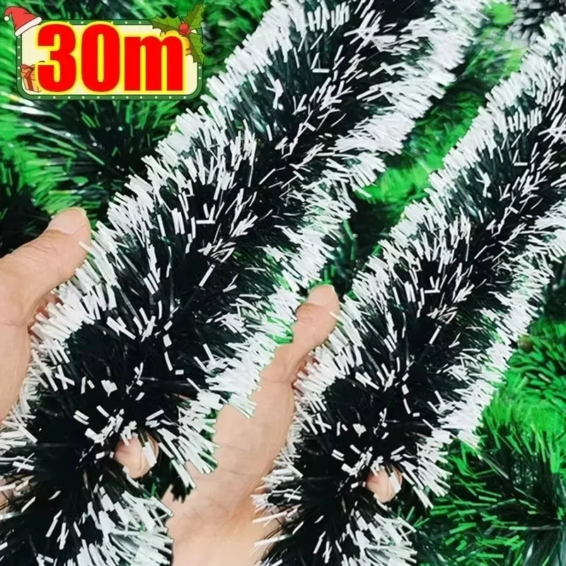 イベント・クリスマス装飾|ティンセルリボンガーランド2m