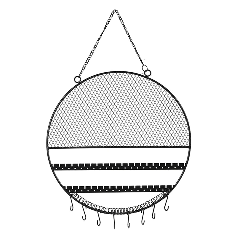 メッシュメタルジュエリーホルダーラック