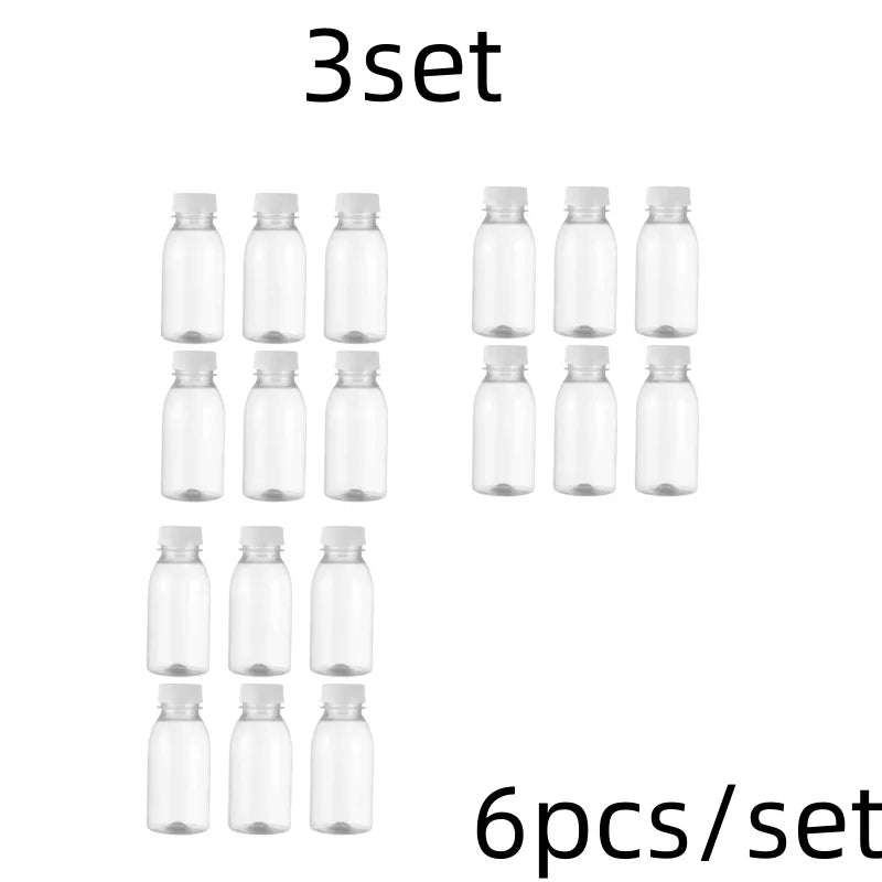 |イベント・ノベルティ用品 | PET素材 透明ボトル6本セット | 100ml