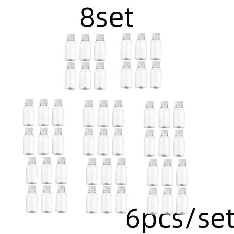 |イベント・ノベルティ用品 | PET素材 透明ボトル6本セット | 100ml