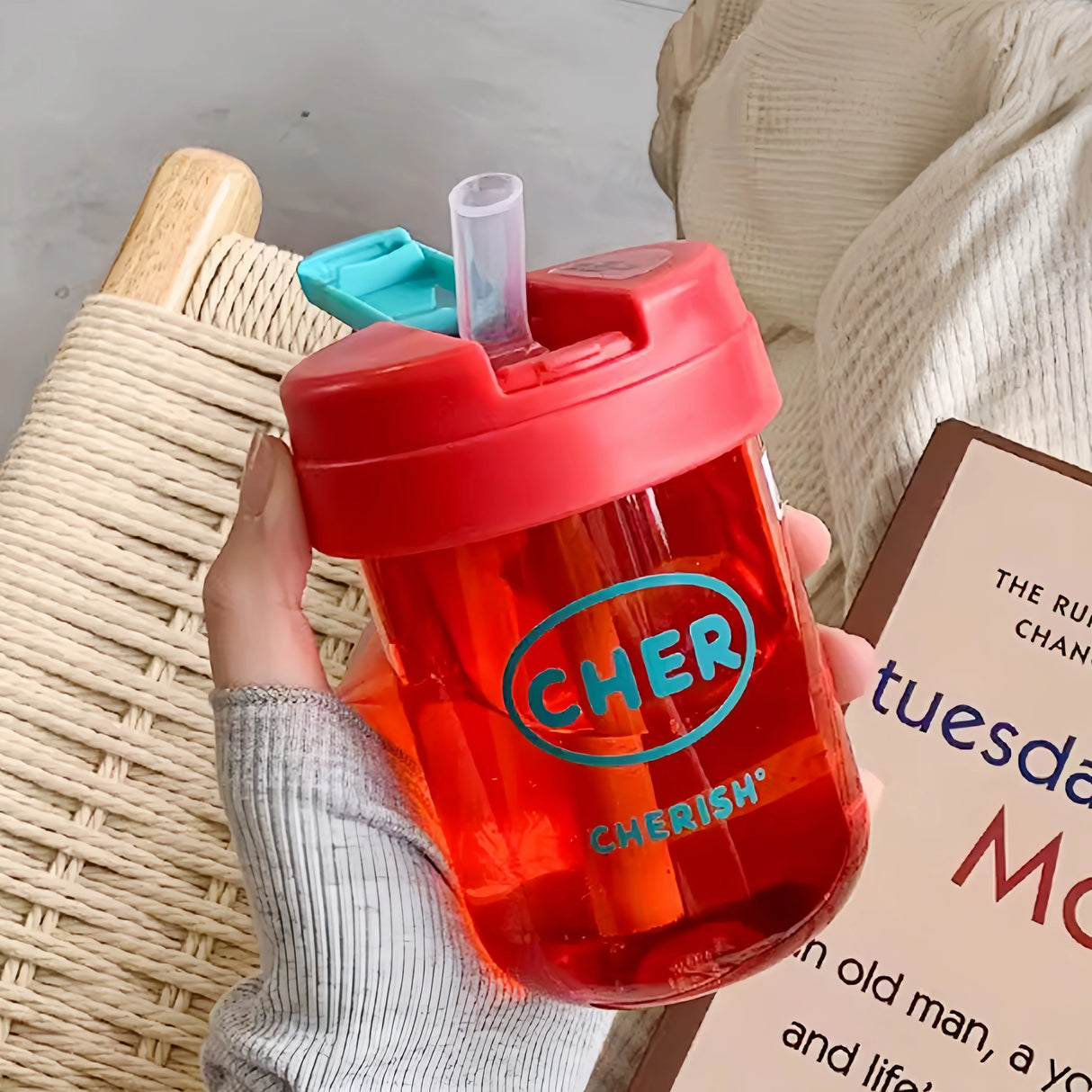 |イベント・ノベルティ用品 | かわいい子供用ストロー付きウォーターボトル |330ml